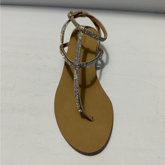 INC Womens Madge Rhinestone Thong Ankle Strap Evening Sandals Shoes Size 8m - Picture 7 of 7
